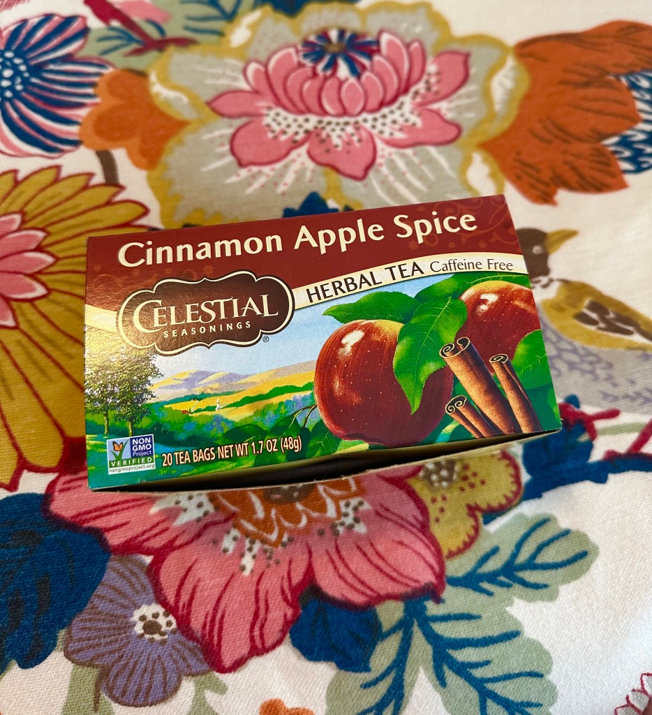 Celestial Seasonings Cinnamon Apple Spice tea. 